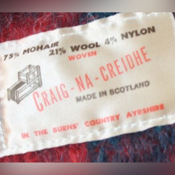 Craig-Na-Creidne - VTG Mohair/ Wool tartan scarf - Picture 3 of 4